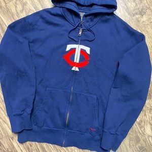 Nike Minnesota Twins Cooperstown Collection Full Zip Hoodie Sweatshirt Jacket